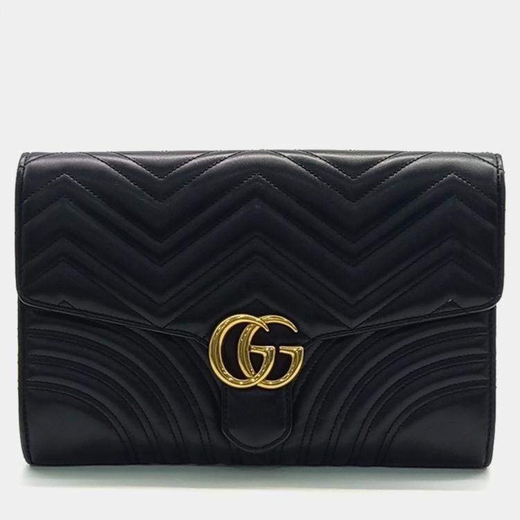 Pre Owned Gucci Marmont Clutch