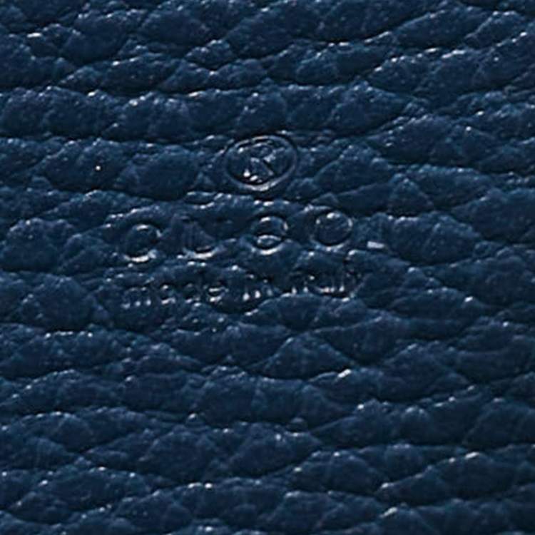 Pre Owned Gucci Dark Blue Leather Mini Dionysus Wallet on Chain 