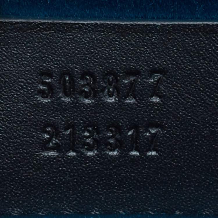 Pre Owned Gucci Black Patent Leather and Suede Small Ophidia Shoulder Bag