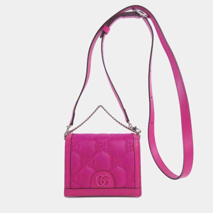 Pre Owned Gucci nylon material GG long shoulder bag