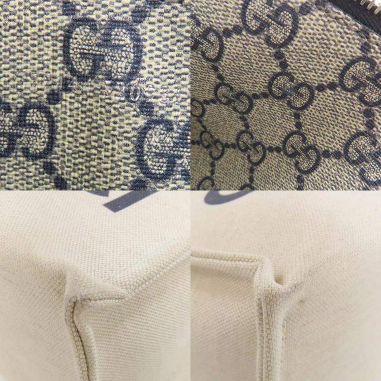 Pre Owned Gucci Canvas Printed Handbag