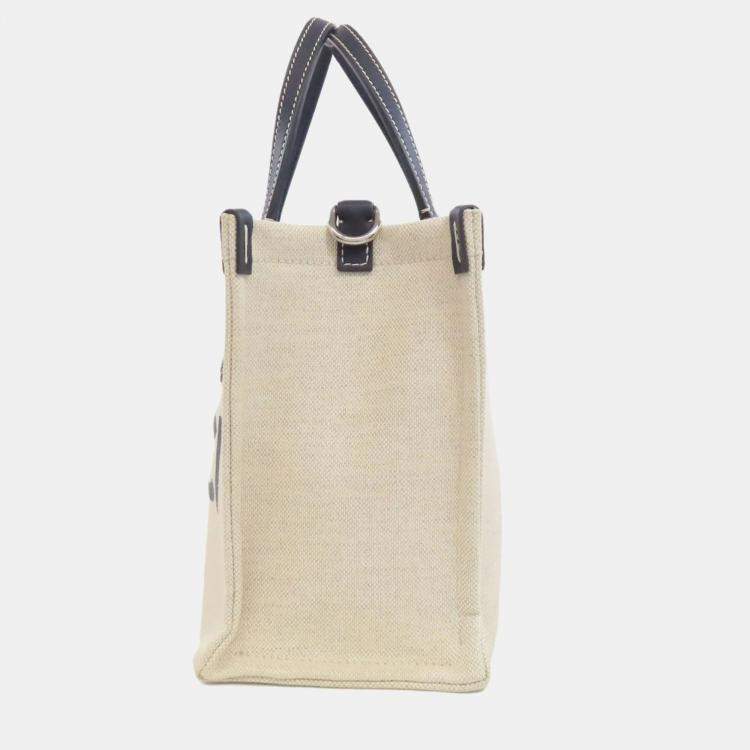 Pre Owned Gucci Canvas Printed Handbag