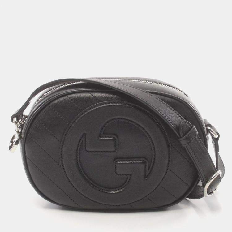 Pre Owned Gucci Leather Black Blondie Shoulder Bag