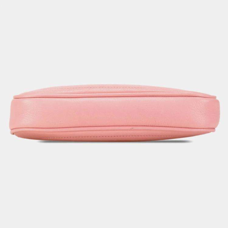 Pre Owned Gucci Pink Leather GG Marmont Aphrodite Shoulder Bag