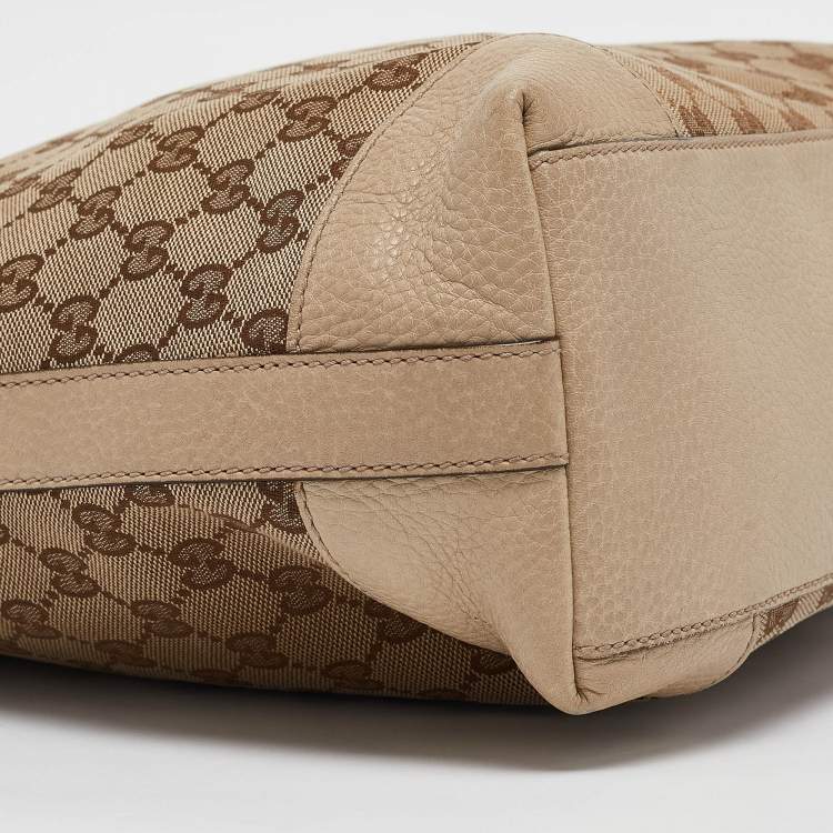 مملوكة مسبقًا Gucci Beige GG Canvas and Leather Miss GG Hobo