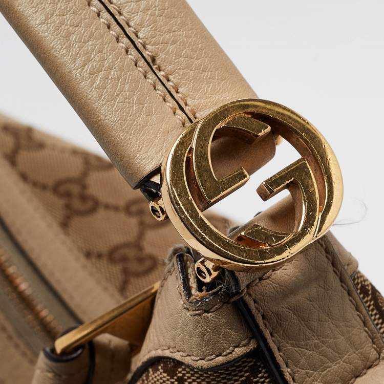 مملوكة مسبقًا Gucci Beige GG Canvas and Leather Miss GG Hobo