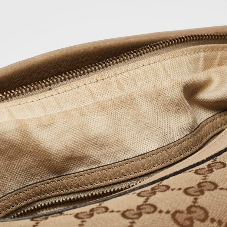 مملوكة مسبقًا Gucci Beige GG Canvas and Leather Miss GG Hobo