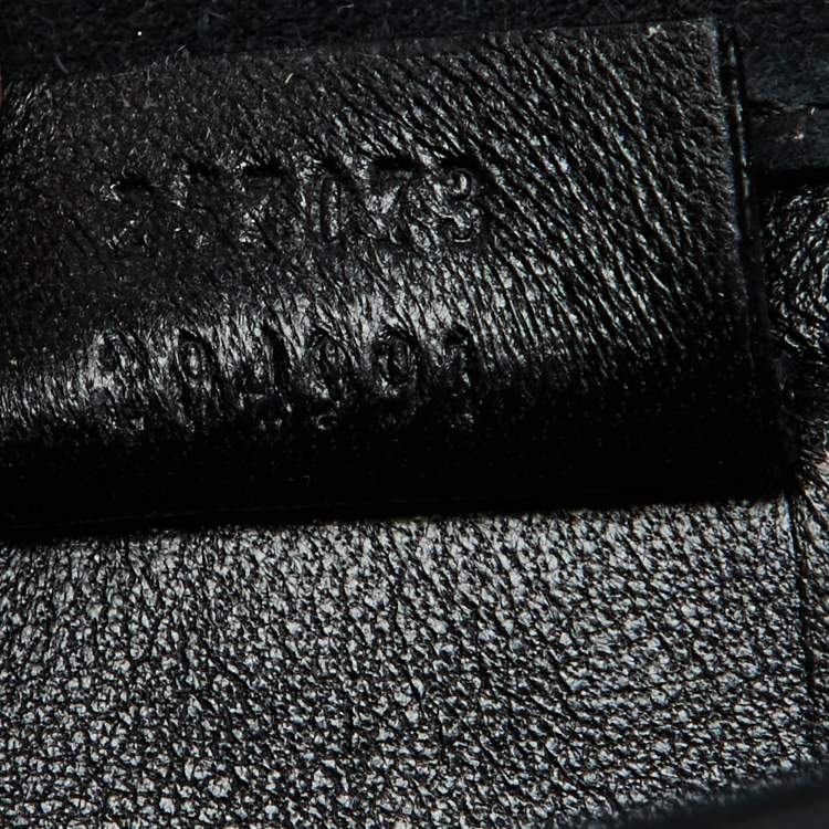 Pre Owned Gucci Black Microguccissima Patent Leather Broadway Evening Clutch