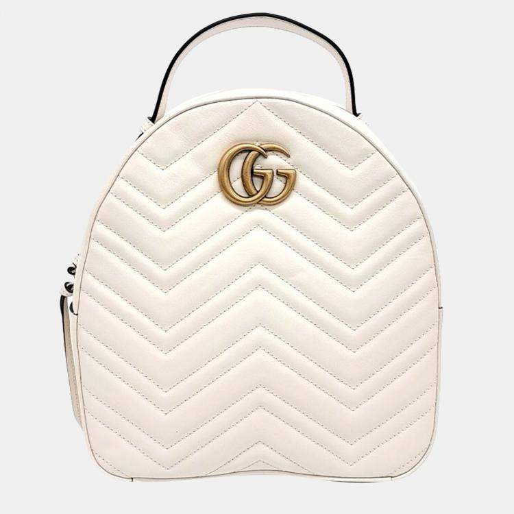 Pre Owned Gucci Marmont Matelasse Backpack
