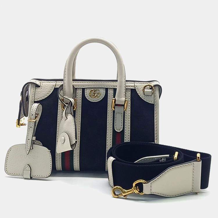 Pre Owned Gucci Mini Top Handle Tote And Shoulder Bag