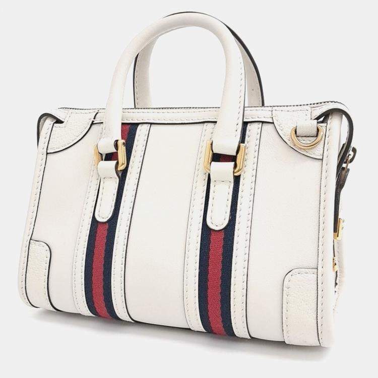 Pre Owned Gucci Mini Top Handle Tote And Shoulder Bag