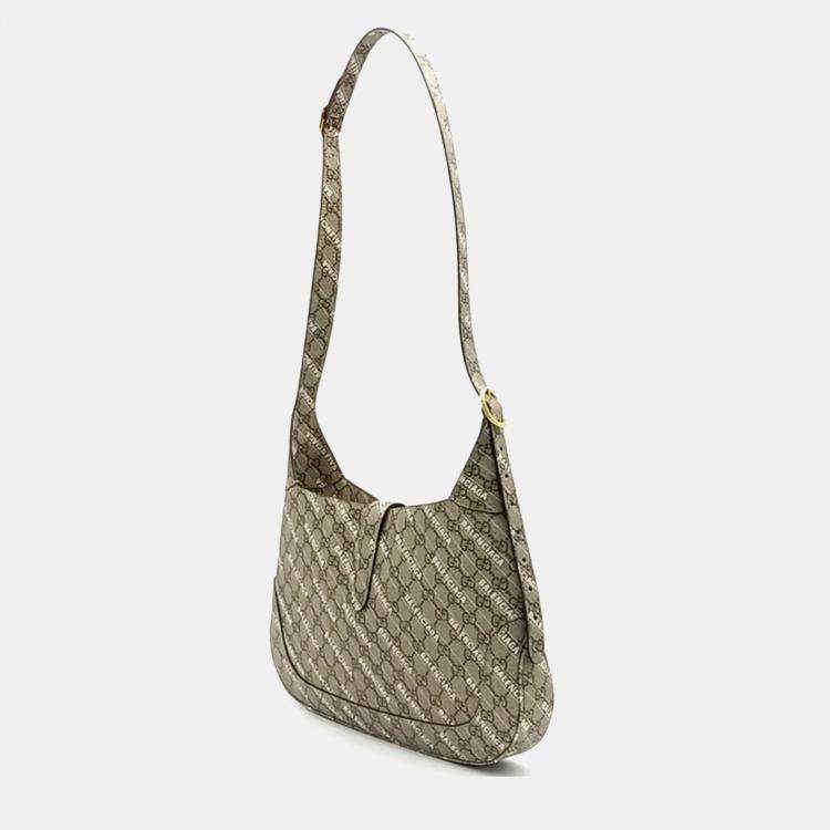 Pre Owned Gucci X Balenciaga Hacker Project Jackie 1961 Medium Hobo Bag