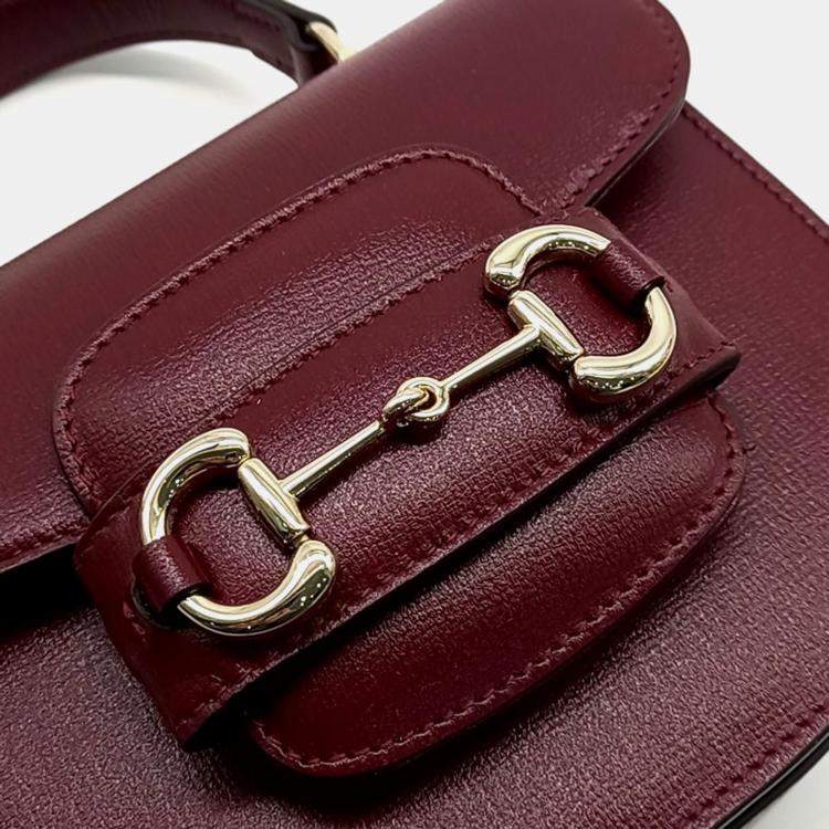 Pre Owned Gucci 1955 Horsebit Mini Top Handle Bag