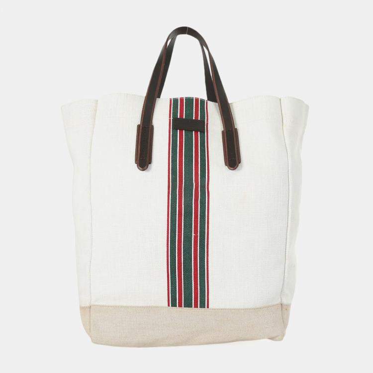 Pre Owned Gucci Canvas Tote bag