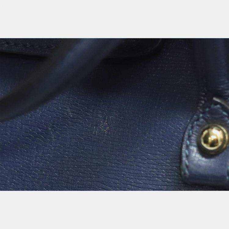 Pre Owned Gucci Bamboo Tote Flap Bag