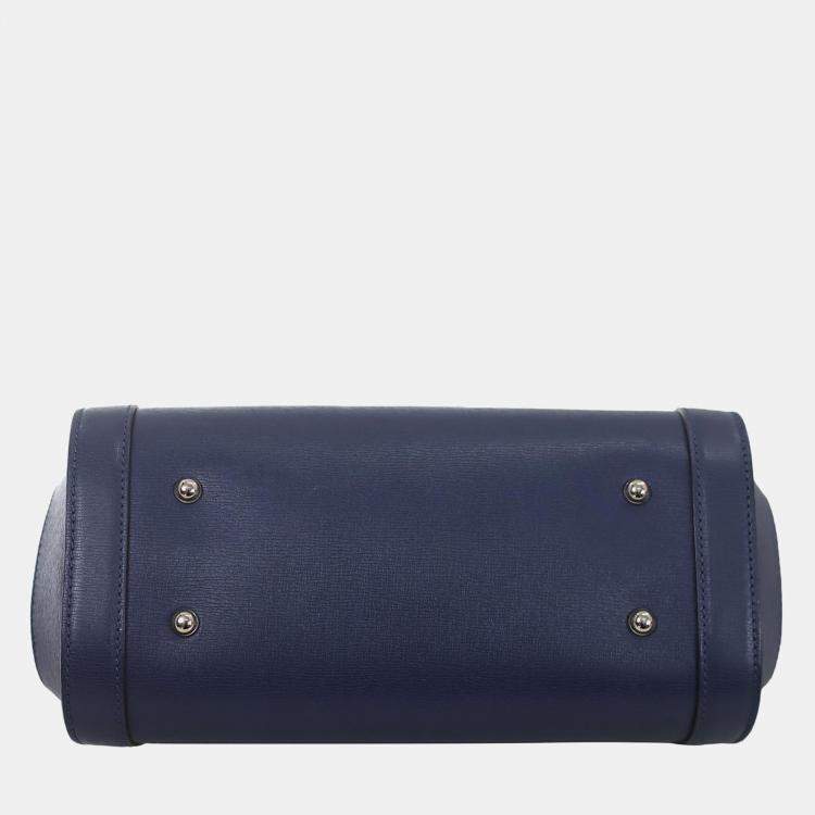 Pre Owned Gucci Bamboo Tote Flap Bag