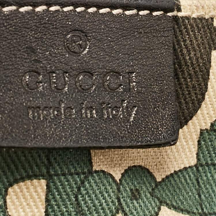 Pre Owned Gucci Black Guccissima Leather Abbey D-Ring Shoulder Bag