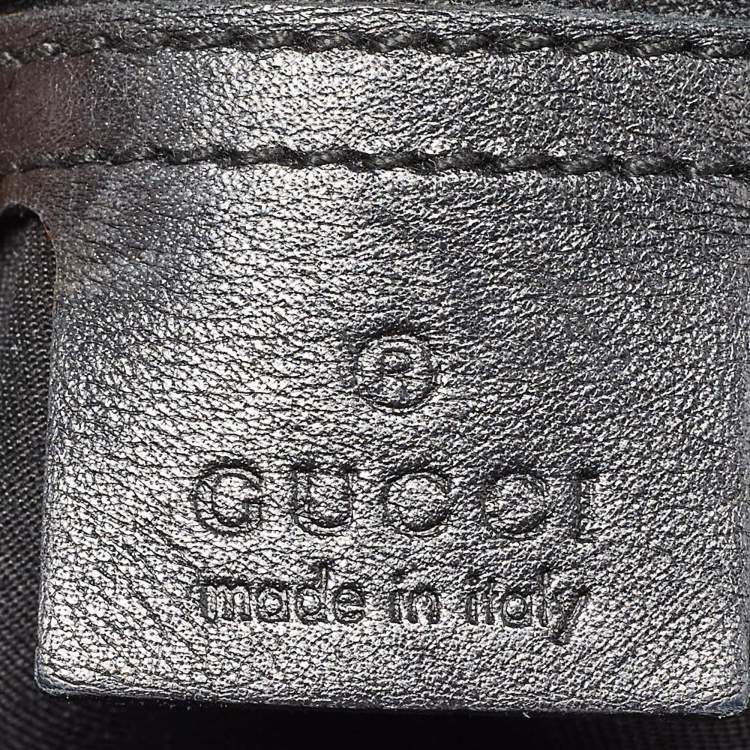 Pre Owned Gucci Black Leather Medium Babouska Indy Hobo