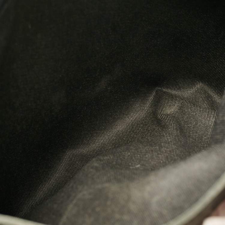 Pre Owned Gucci Black/Grey GG Crystal Canvas and Leather Medium Joy Tote