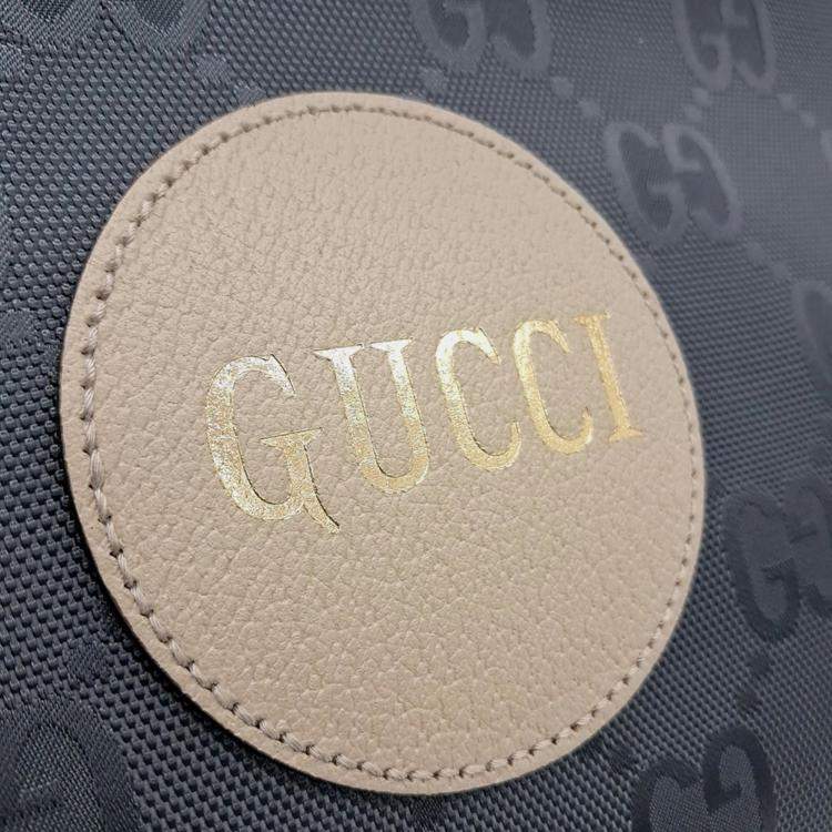 Pre Owned Gucci Grey Canvas and Leather Off the Grid Tote Bag