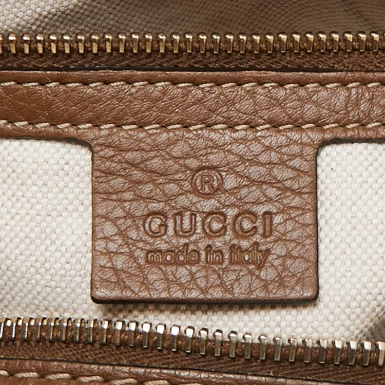Pre Owned Gucci Beige/Multicolor Canvas and Leather Medium Floral Joy Boston Bag