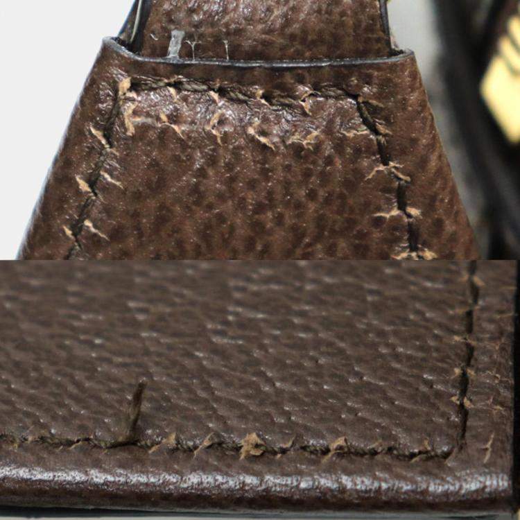 Pre Owned Gucci Beige/Ebony Ophidia Shoulder Bag