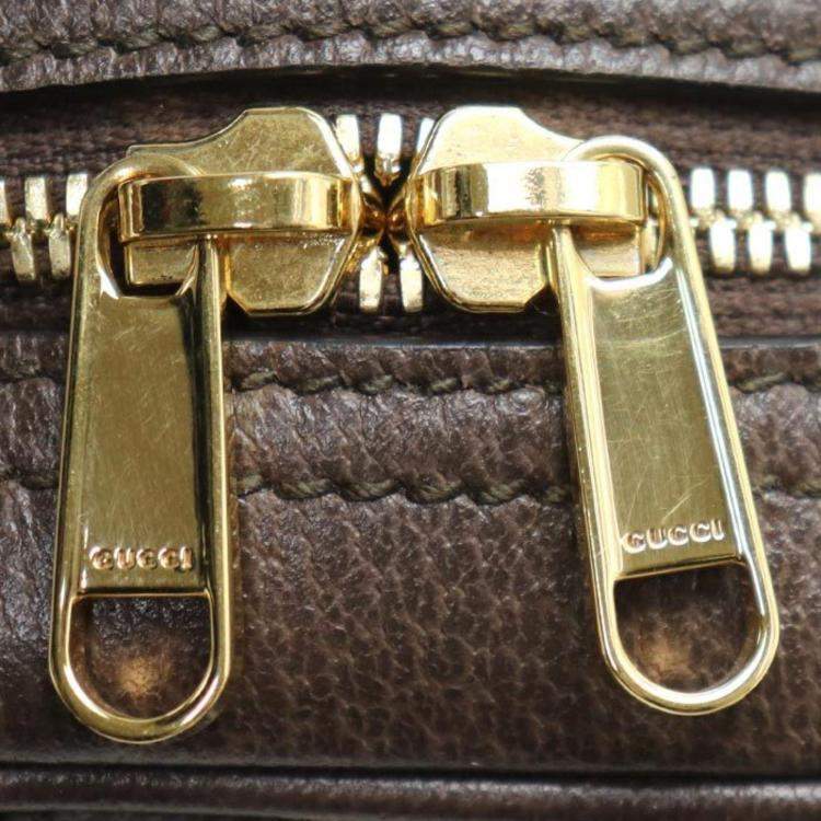 Pre Owned Gucci Beige/Ebony Ophidia Shoulder Bag