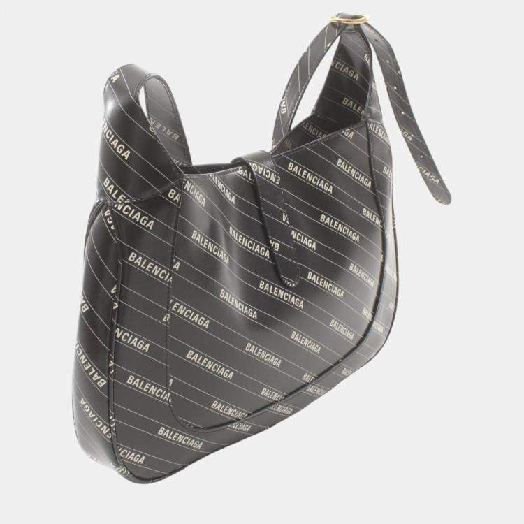 Pre Owned Gucci Leather Black White Jackie 1961 Shoulder Bag