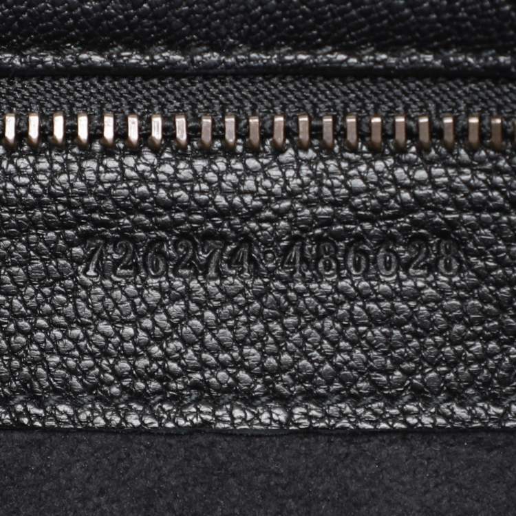 Pre Owned Gucci Black Leather Aphrodite Hobo