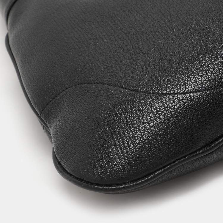 Pre Owned Gucci Black Leather Aphrodite Hobo