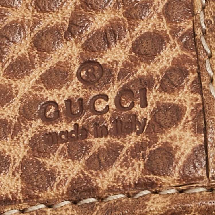 Pre Owned Gucci Beige GG Canvas and Leather Pelham Continental Wallet