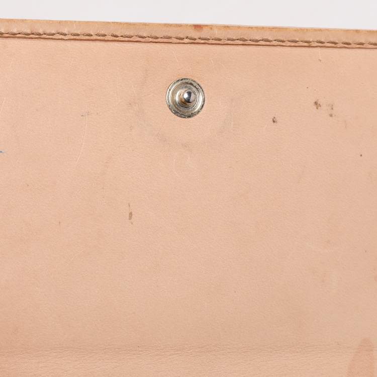 Pre Owned Gucci Multicolor Canvas and Leather Horsebit Trifold Wallet