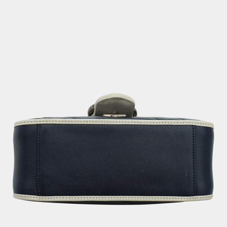 Pre Owned Gucci Mini Marmont Top Handle Bag