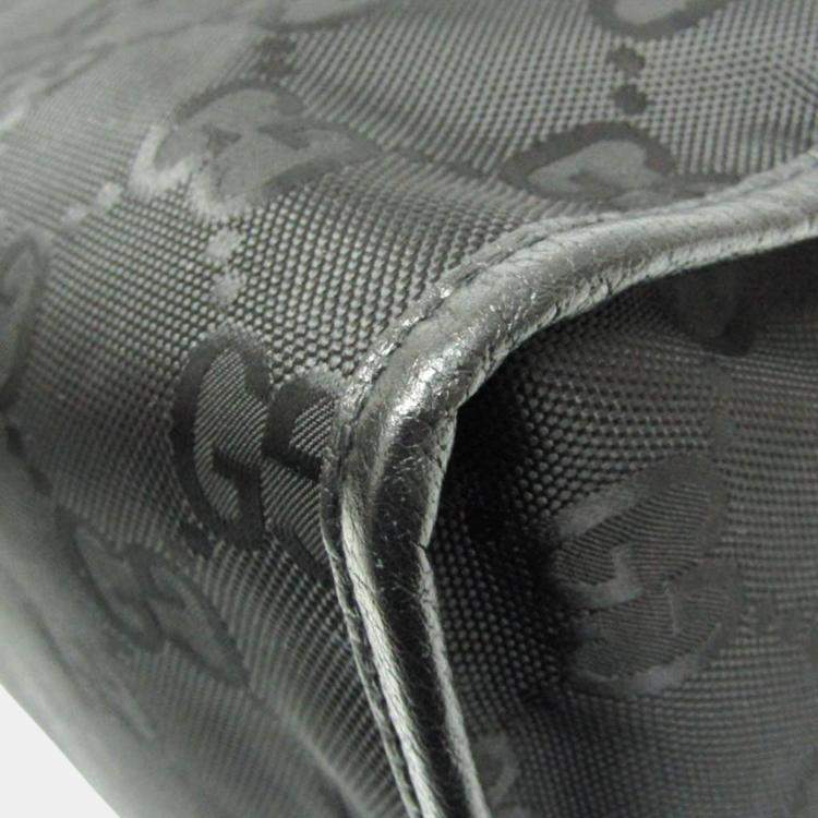 Pre Owned Gucci Black Leather, Nylon Off The Grid  Tote Bag