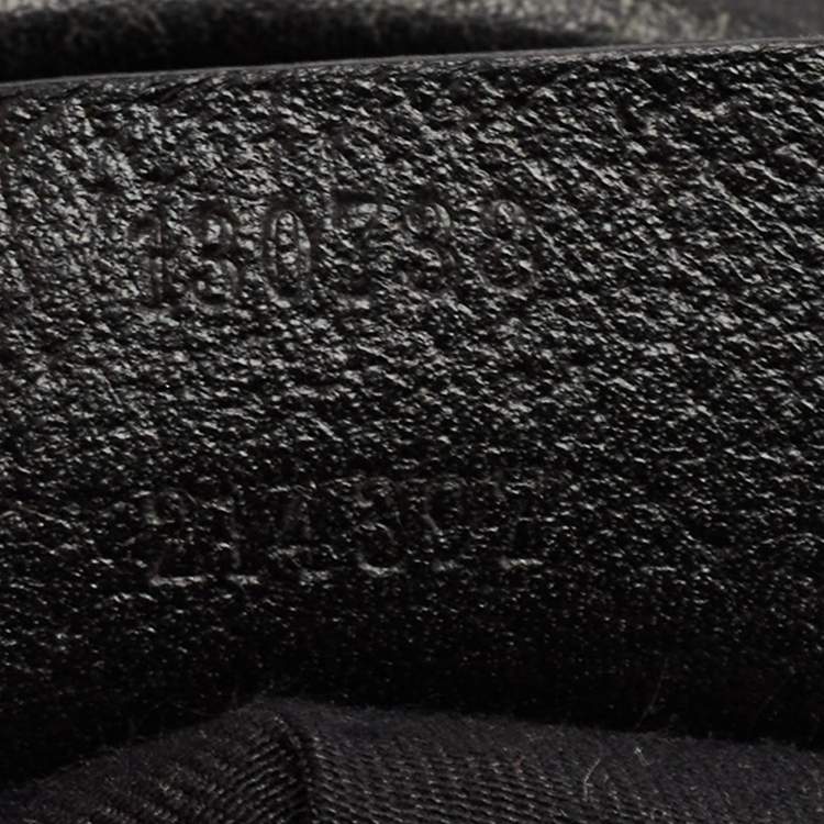 Pre Owned Gucci Black GG Canvas and Leather Abbey D-Ring Hobo