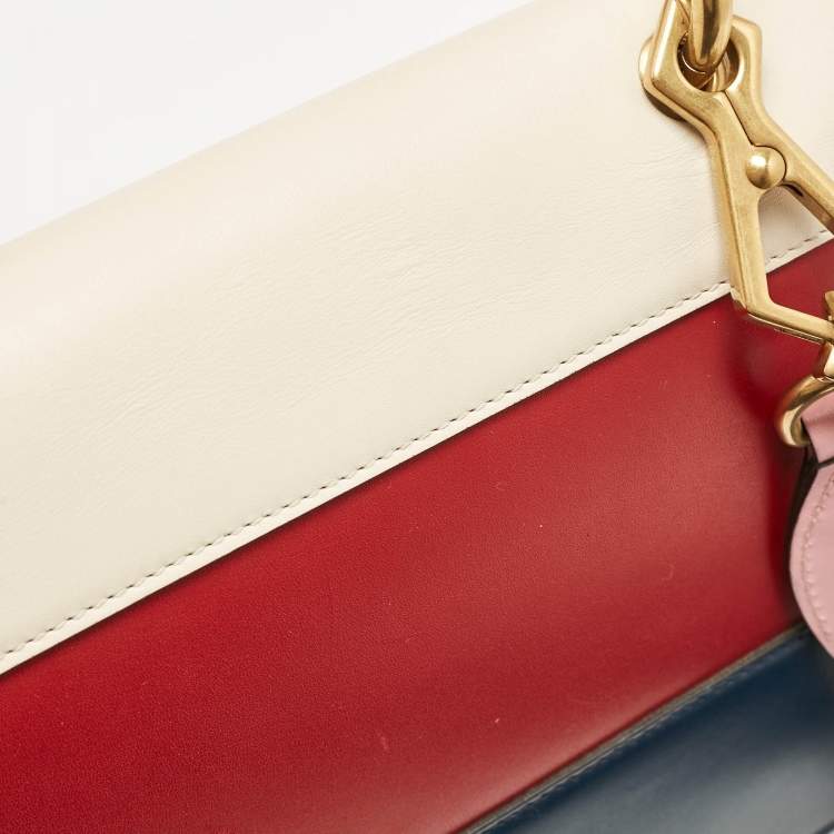 Pre Owned Gucci Multicolor Leather Small Queen Margaret Top Handle Bag