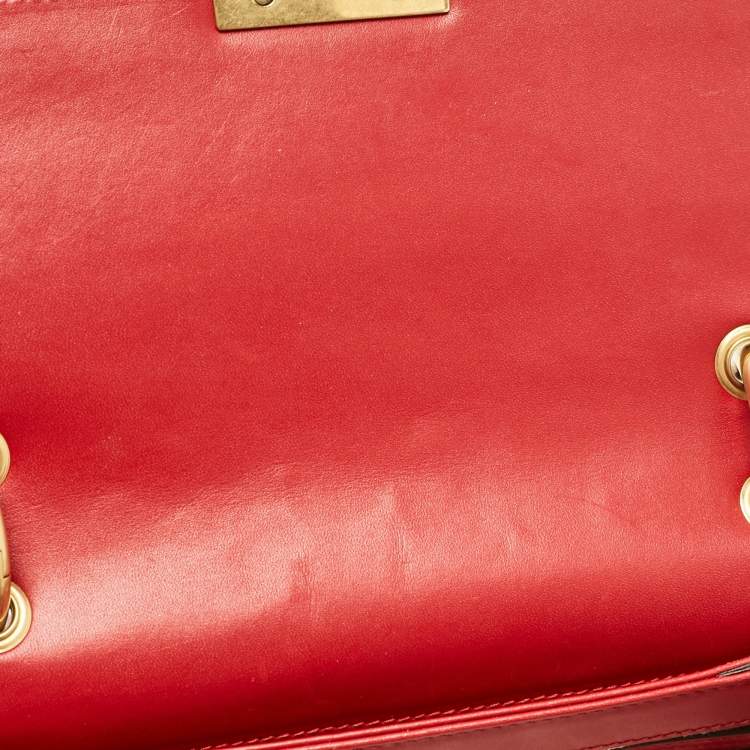 Pre Owned Gucci Multicolor Leather Small Queen Margaret Top Handle Bag