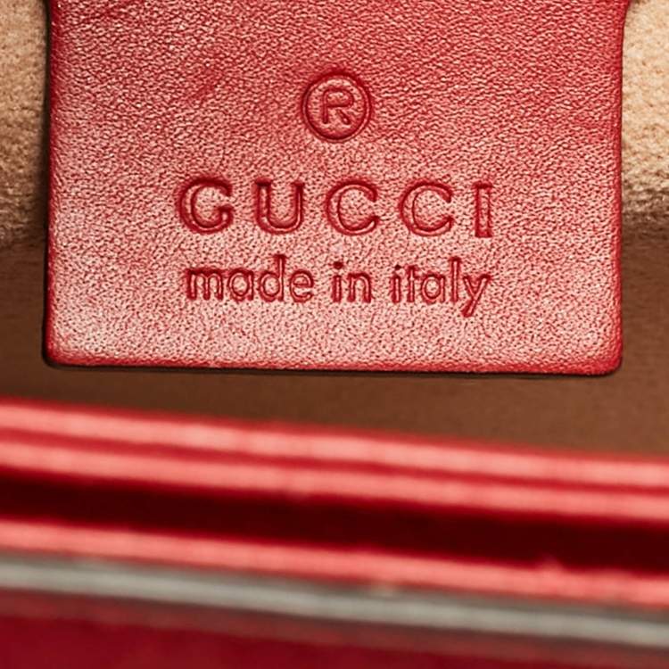 Pre Owned Gucci Multicolor Leather Small Queen Margaret Top Handle Bag