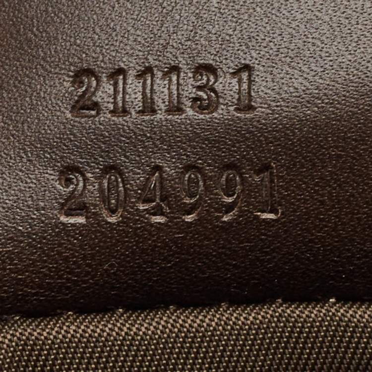 Pre Owned Gucci Beige/Brown GG Supreme Canvas and Leather Diaper Messenger Bag