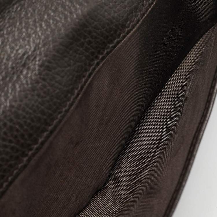 مملوكة مسبقًا Gucci Brown Leather Signoria Continental Wallet