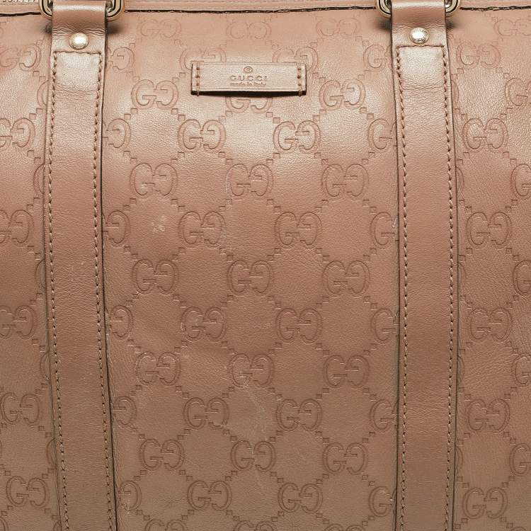 مملوكة مسبقًا Gucci Beige Guccissima Leather Medium Joy Boston Bag