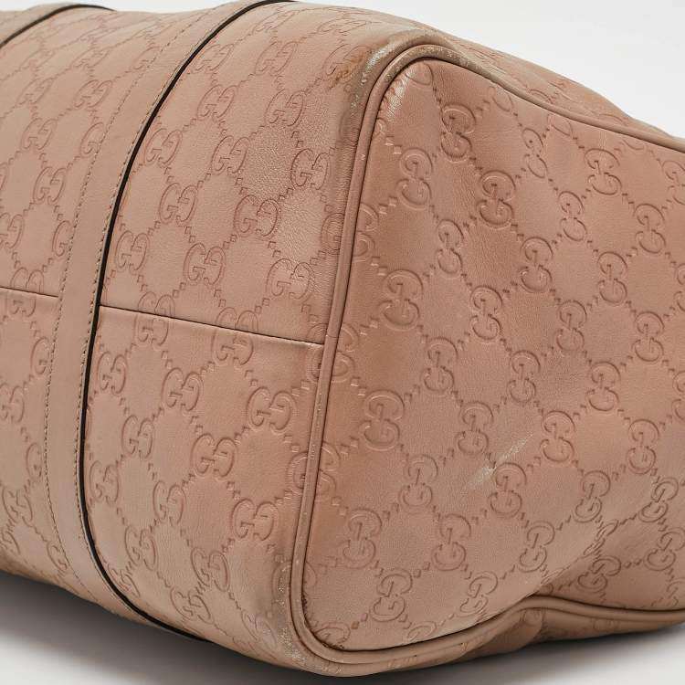 مملوكة مسبقًا Gucci Beige Guccissima Leather Medium Joy Boston Bag