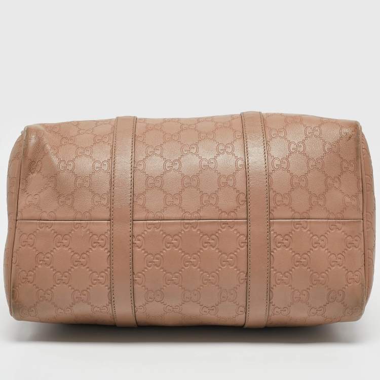 مملوكة مسبقًا Gucci Beige Guccissima Leather Medium Joy Boston Bag