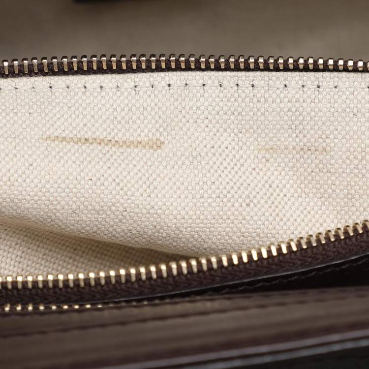 Pre Owned Gucci Brown Guccissima Leather Mayfair Tote