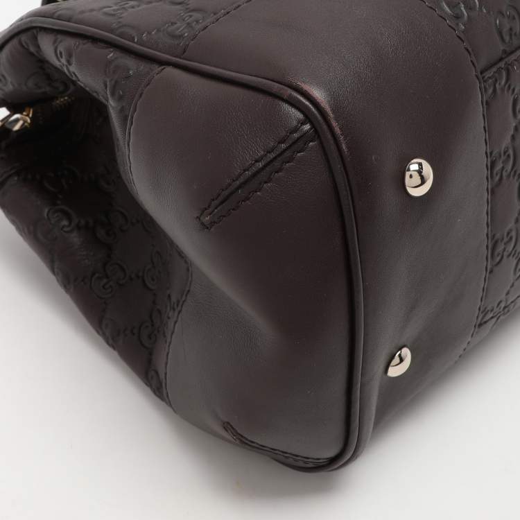Pre Owned Gucci Brown Guccissima Leather Mayfair Tote