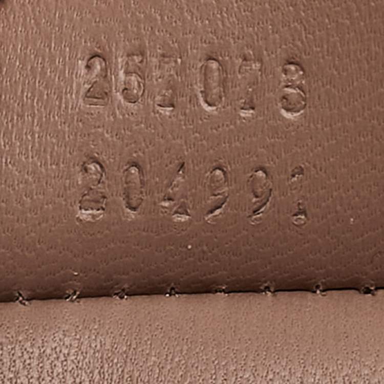 Pre Owned Gucci Beige Microguccissima Patent Leather Broadway Clutch