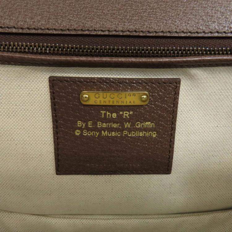 Pre Owned Gucci Multicolour Canvas and Leather Bamboo Top Handle Bag