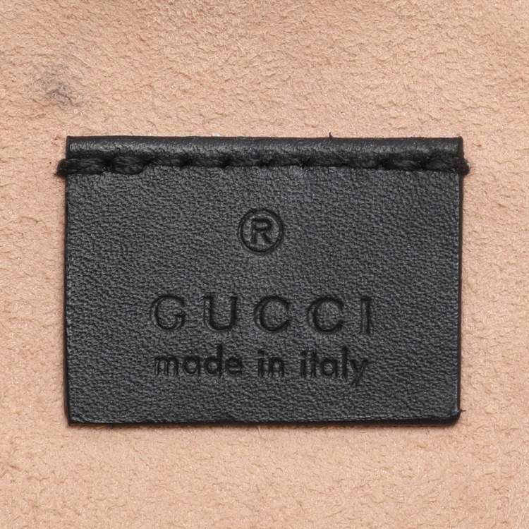 Pre Owned Gucci Black/Red Suede and Patent Mini Ophidia Round Bag