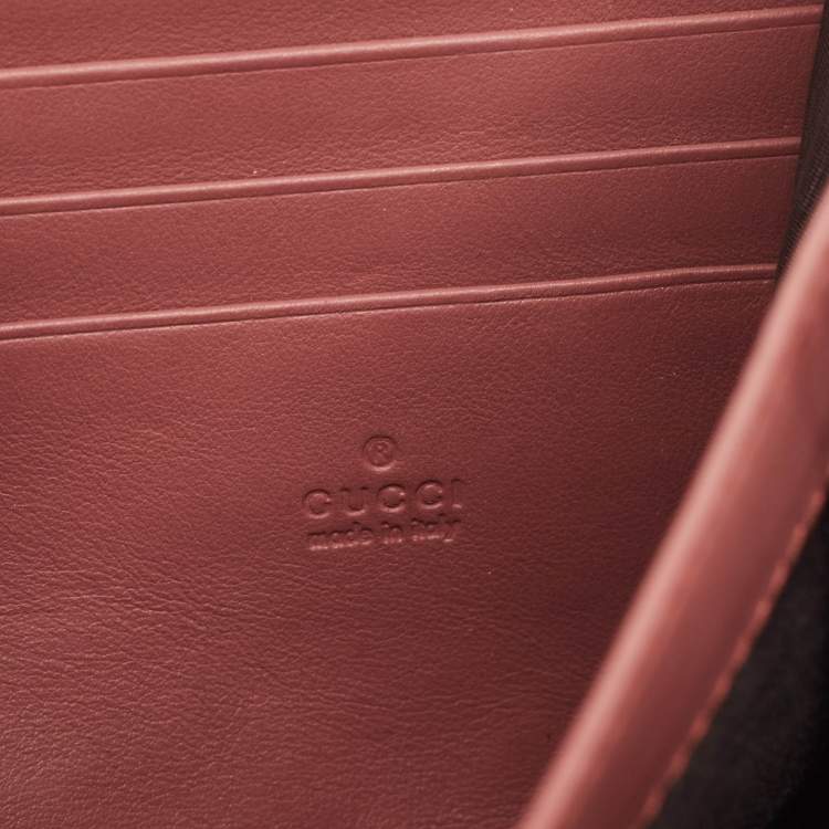 Pre Owned Gucci Pink/Beige GG Supreme Canvas and Suede Mini Blooms Dionysus Shoulder Bag