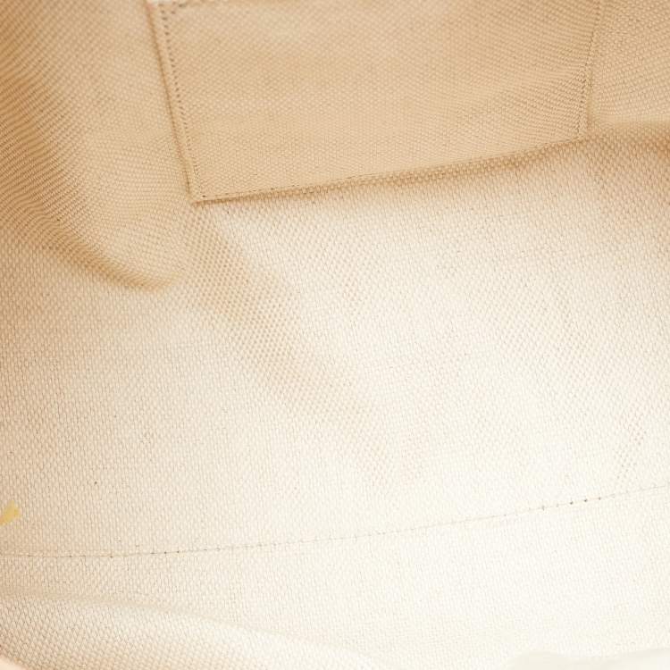 Pre Owned Gucci Beige Leather Medium Chain Soho Tote